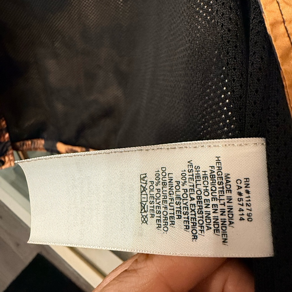 True Religion Black and Orange Lightweight Jacket